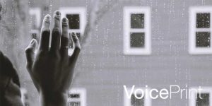 lonely hand on window