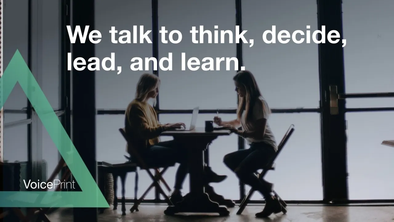 We talk to think banner